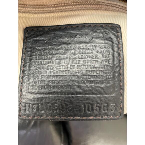 Rare Limited Edition Vtg Coach Hamptons Andrea black contrast stitching 10555 - Picture 9 of 9